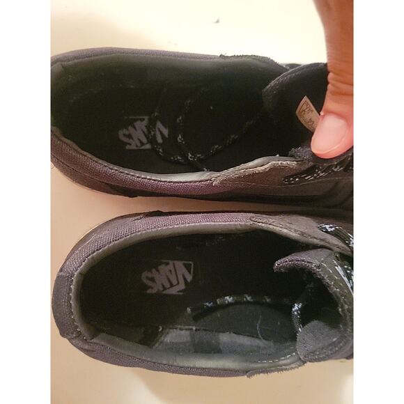 BOY`S VANS "WARD" OFF THE WALL SNEAKERS SIZE 7 YOUTH NAVY/BLACK - Picture 5 of 6